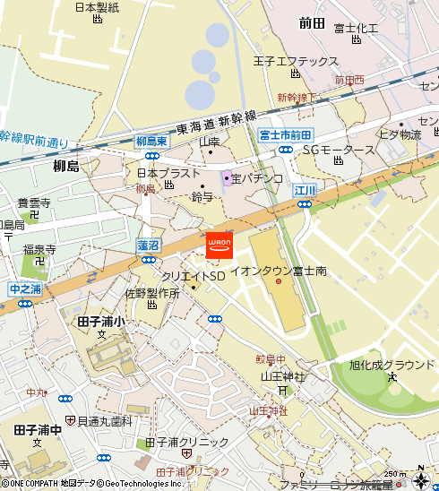 マックスバリュ富士南店付近の地図